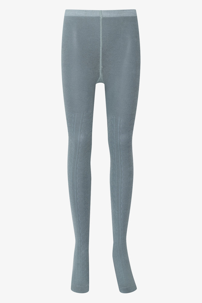 2 Pack Flower Tights Blue And Grey (2)