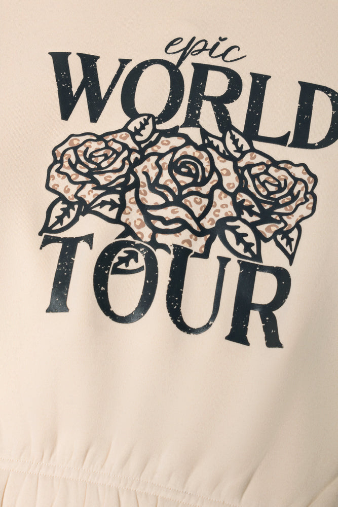 Crew Neck Tracktop Natural (1)