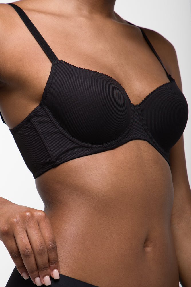 2 Pack Bonded Bikini Panties Black And Natural (3)