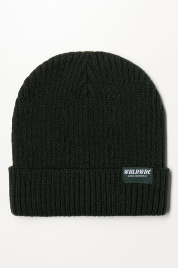 Plain Rib Beanie Dark Green | Accessories | Ackermans