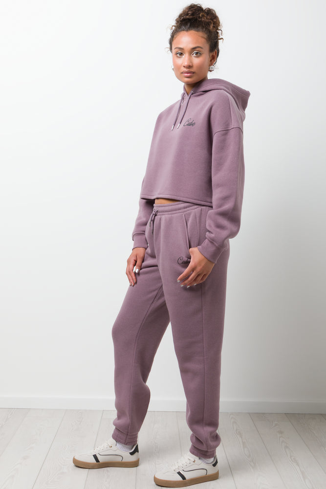 Cropped Hoodie Purple