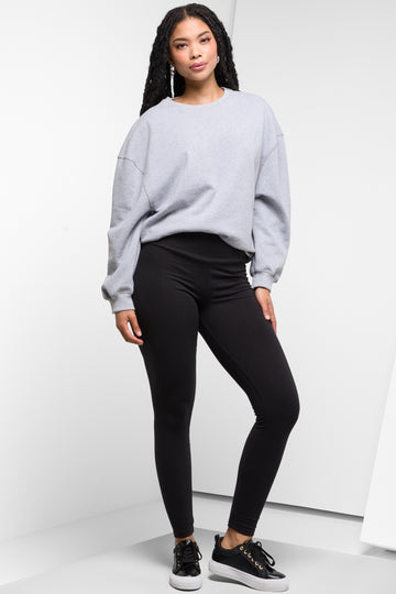 Wide Waist Leggings Black