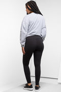 Wide Waist Leggings Black (2)