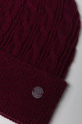 Knit Beanie Burgundy (1)