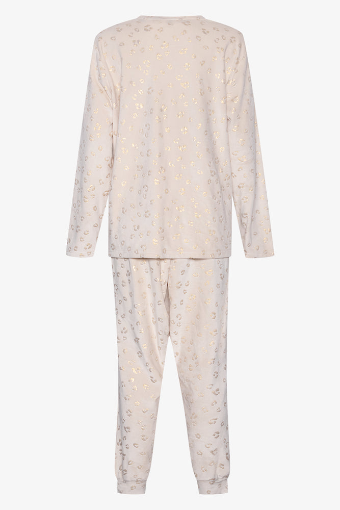 Animal Fleece Pyjamas Cream (1)