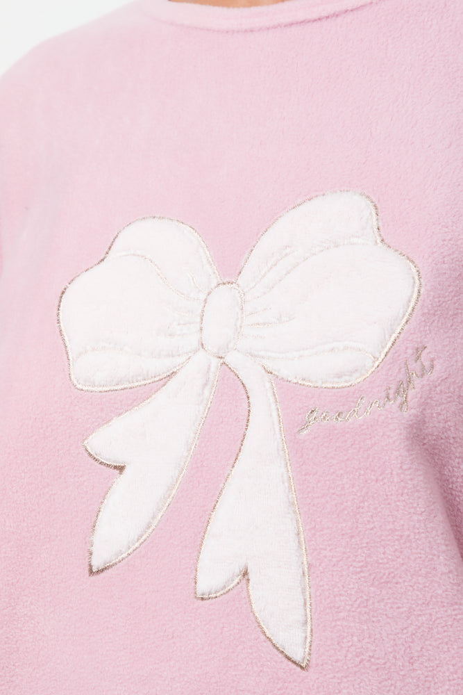 Bow Pyjamas Pink (3)