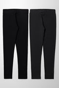 2 Pack Legging Black And Charcoal (2)