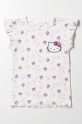Hello Kitty Rib T-Shirt White