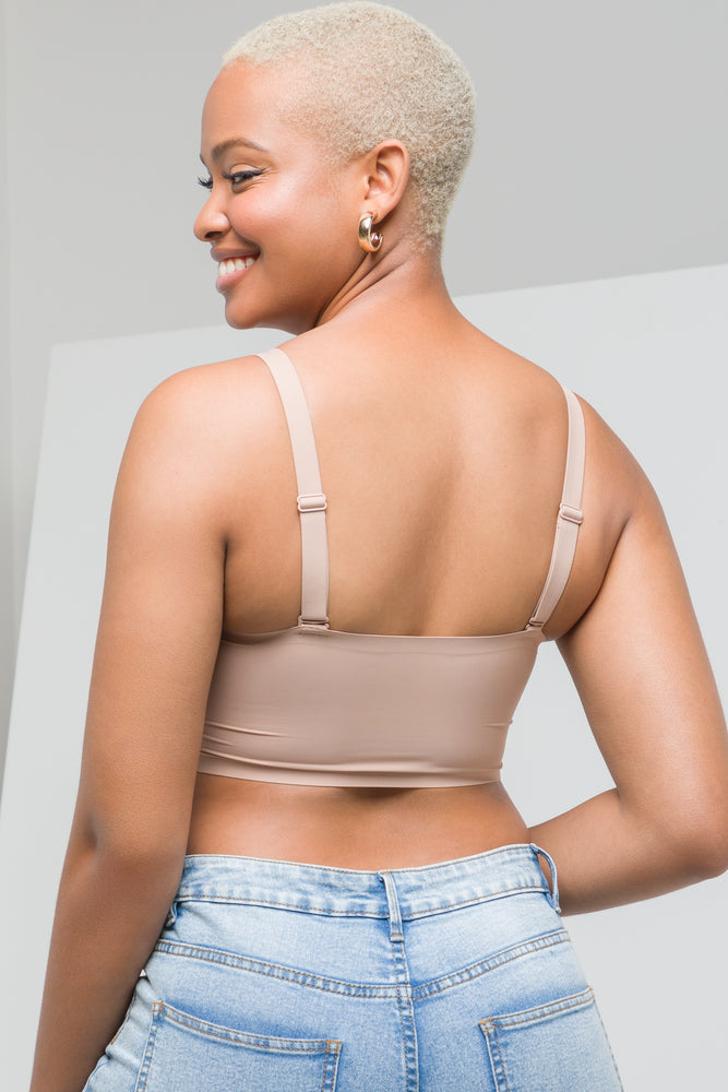 Bonded Bandeau Warm Taupe (2)