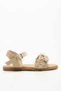 Flower Strap Sandals Natural (1)