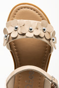 Flower Strap Sandals Natural (4)