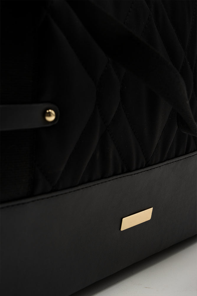 Puffer Travel Bag Black (3)