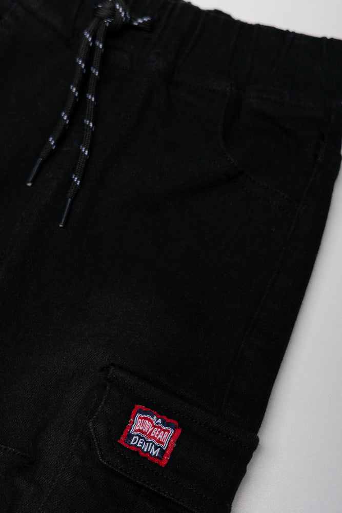 Cargo Denim Jogger Black (1)