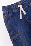 Baggy Straight Leg Denim Jeans Blue (1)