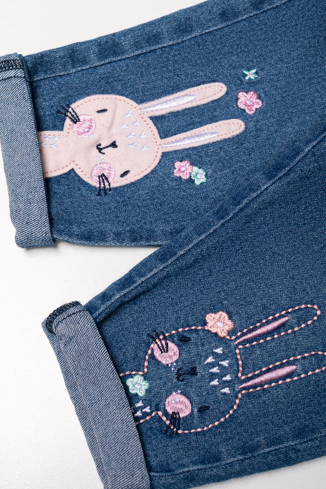 Paperbag Denim Jeans Blue