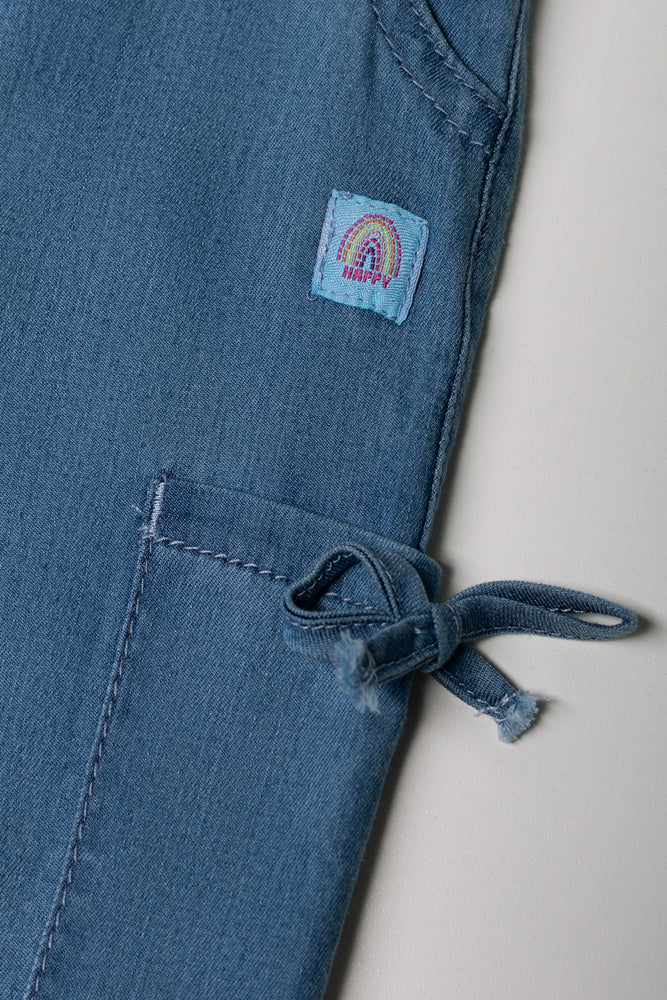 Denim PaperBag Jogger