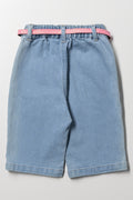 Wide Leg Denim Jeans Blue (2)
