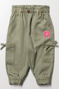 Paperbag Jogger Pants Green