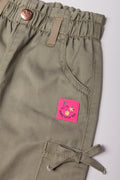 Paperbag Jogger Pants Green (1)