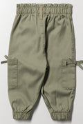 Paperbag Jogger Pants Green (2)