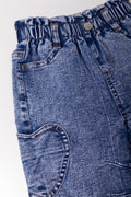 Balloon Leg Denim Jeans Blue (1)