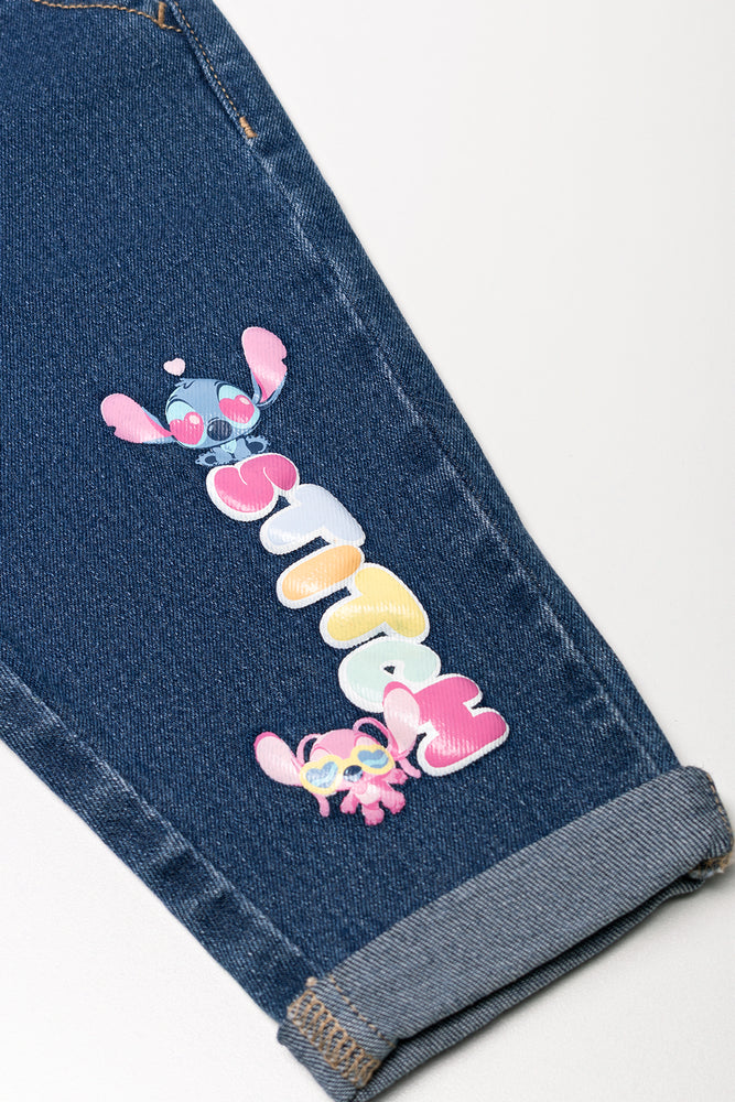 Lilo And Stitch Denim Jeans Blue