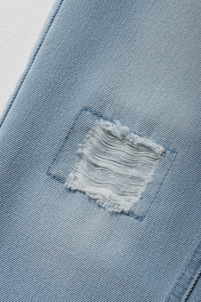 Ripped Denim Jeans Light Blue (2)