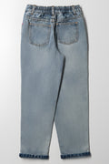 Relaxed Embroidered Denim Jean Blue (2)