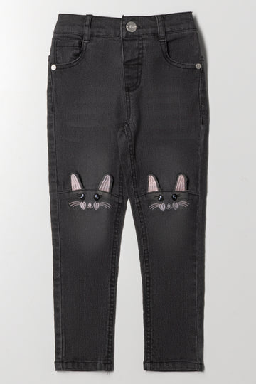 Skinny Denim Jean Dark Grey