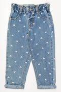 Hearts Paperbag Denim jeans Light Blue
