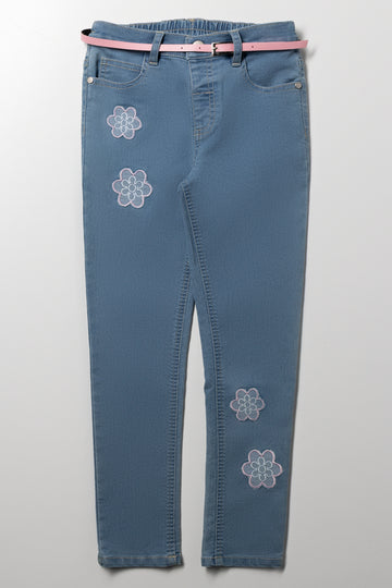 Skinny Denim Jeans Blue