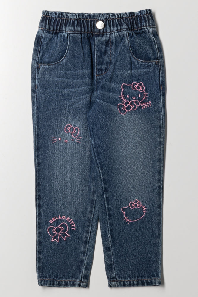 Hello Kitty Paperbag Denim Jeans Blue