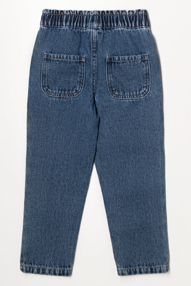 Minnie Mouse Paperbag Denim Jeans Dark Blue (2)
