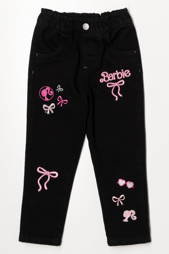 Barbie Paperbag Denim Jeans Black