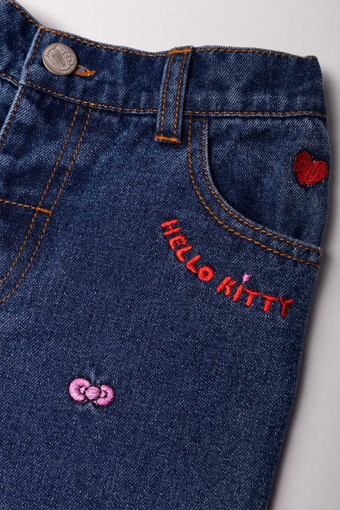 Hello Kitty Denim Jeans Blue