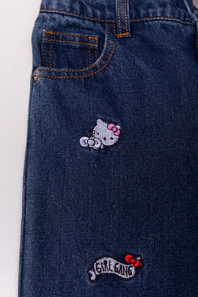 Hello Kitty Denim Jeans Blue (2)