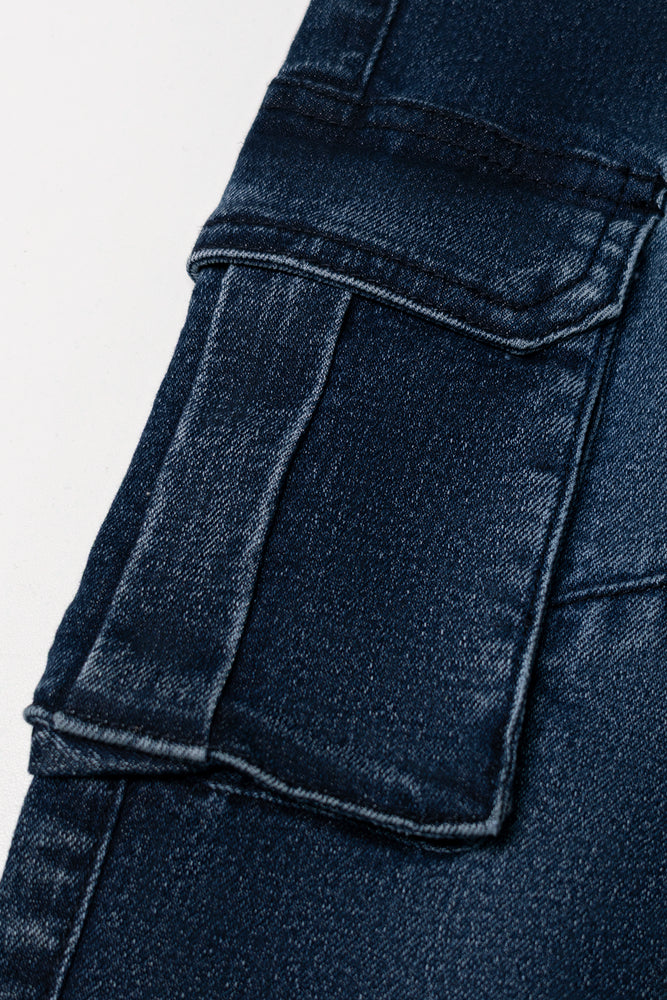 Styled Slim Denim Cargo Blue