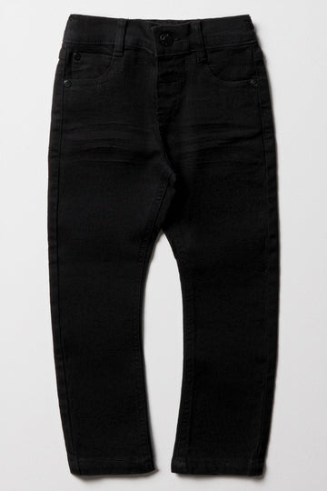 Bowleg Denim Jeans Black