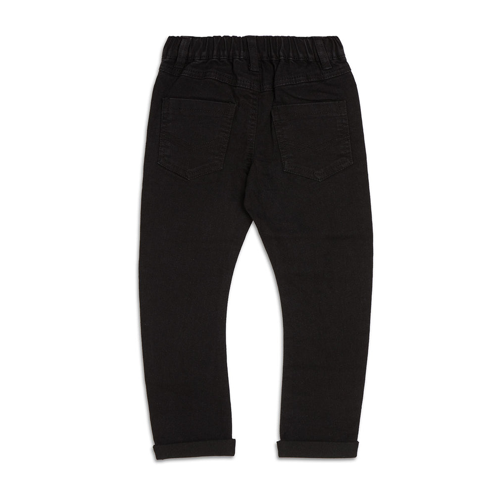 Bowleg Denim Jeans Black
