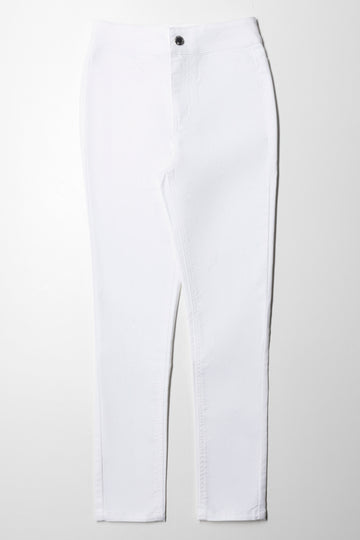 Tube Denim Jeans White
