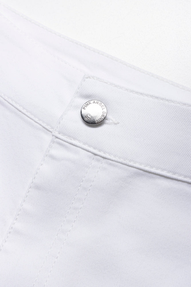 Tube Denim Jeans White