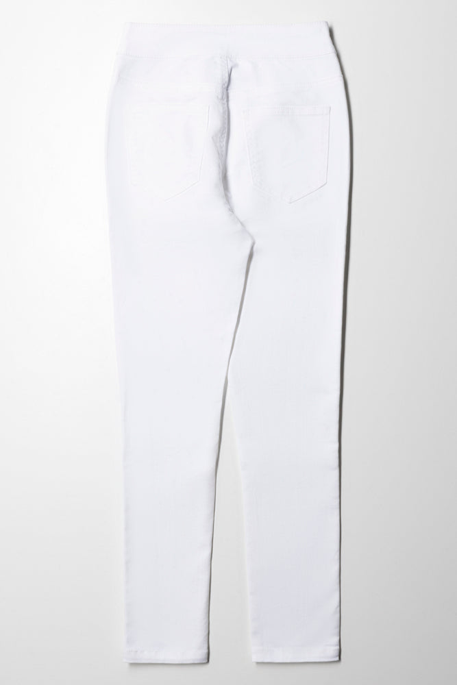Tube Denim Jeans White (3)