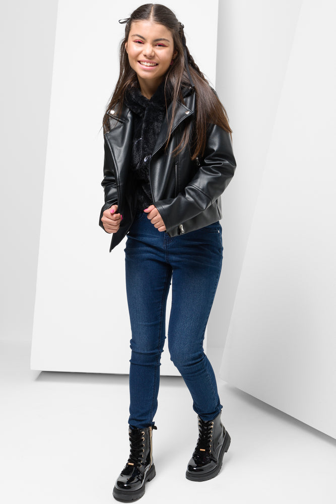 5 Pocket Skinny Denim Blue