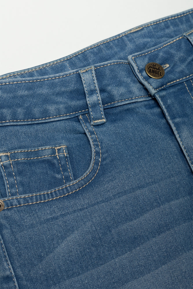Skinny Denim Jean Mid Wash