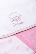 3 Pack Face Cloths Pink And White (1)