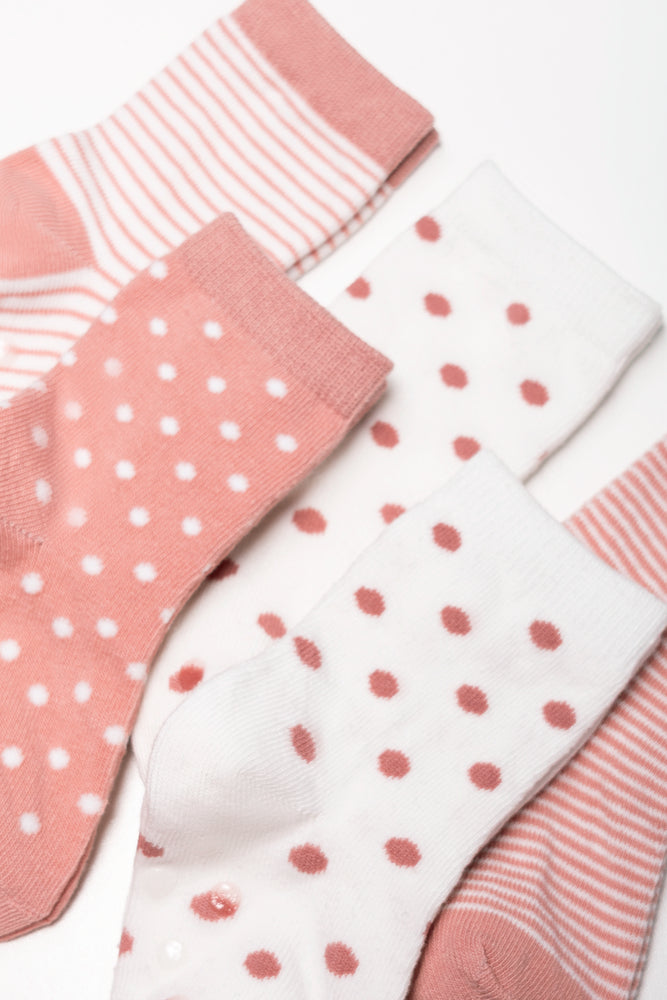 5 Pack Socks Pink