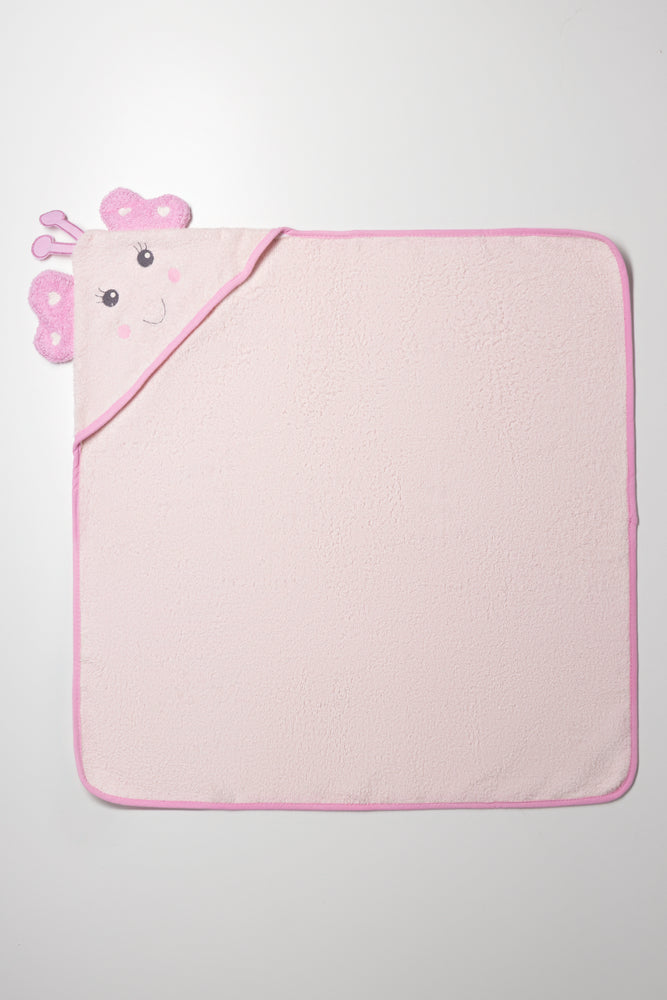 2 Pack Butterfly Towel Pink (2)