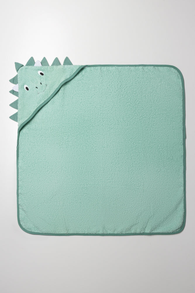 2 Pack Dinosaur Towel Green (2)