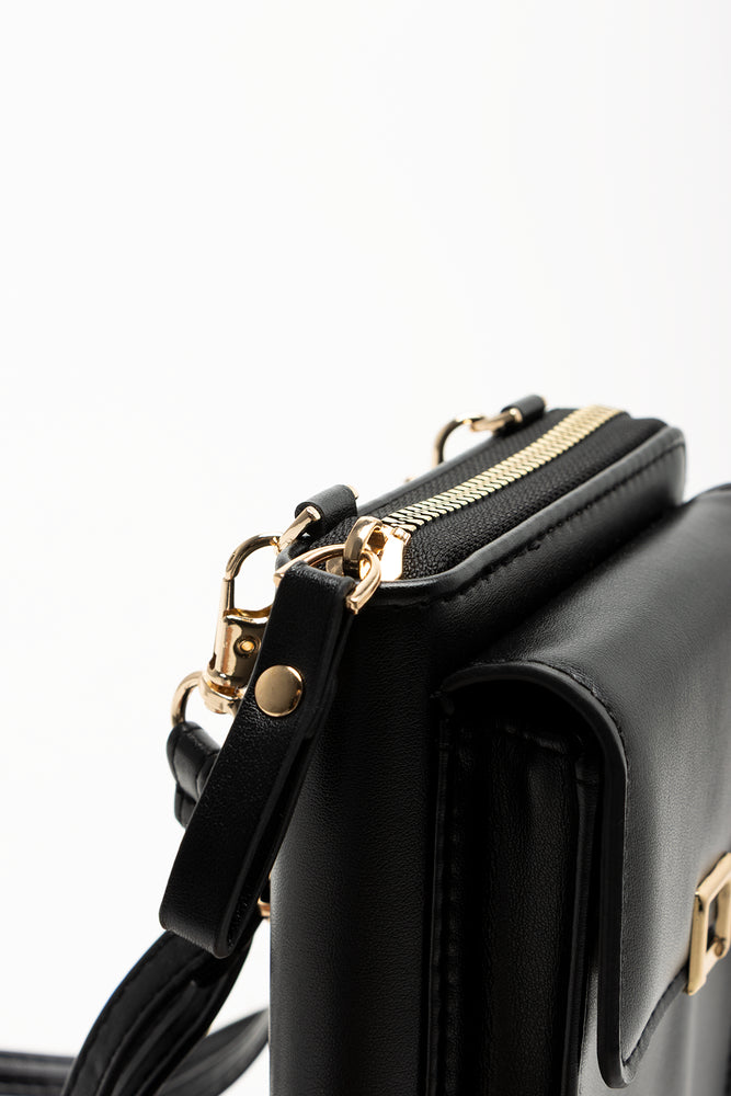 Multi Pocket Cellphone Bag Black (4)