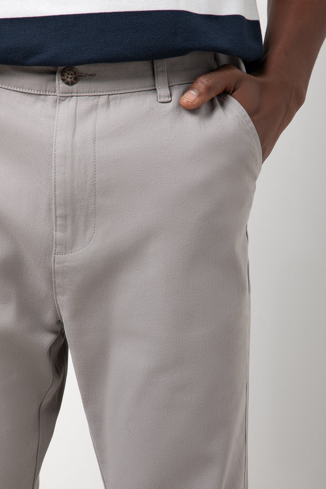 Slim Fit Chino Pants Grey (4)